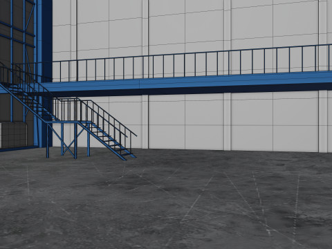 Airplane Hangar Interior 10 Modèle 3D