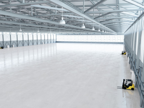 Airplane Hangar Interior 4b 3D Model