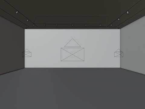 Art Museum Gallery Interior 1 3D Model