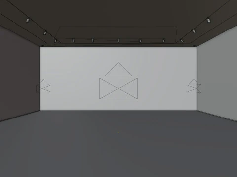 Art Museum Gallery Interior 1 3D Model