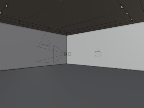 Art Museum Gallery Interior 1 3D Model