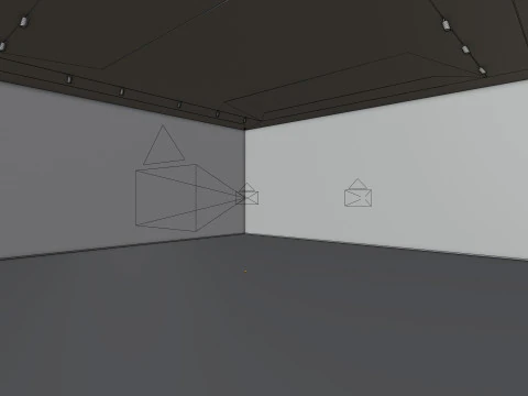 Art Museum Gallery Interior 1 3D Model