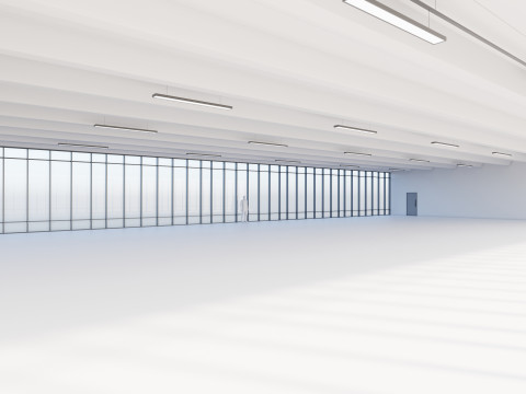 Office Space Interior 4 3D Model