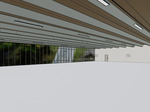 Kantoorruimte interieur 4 3D Model