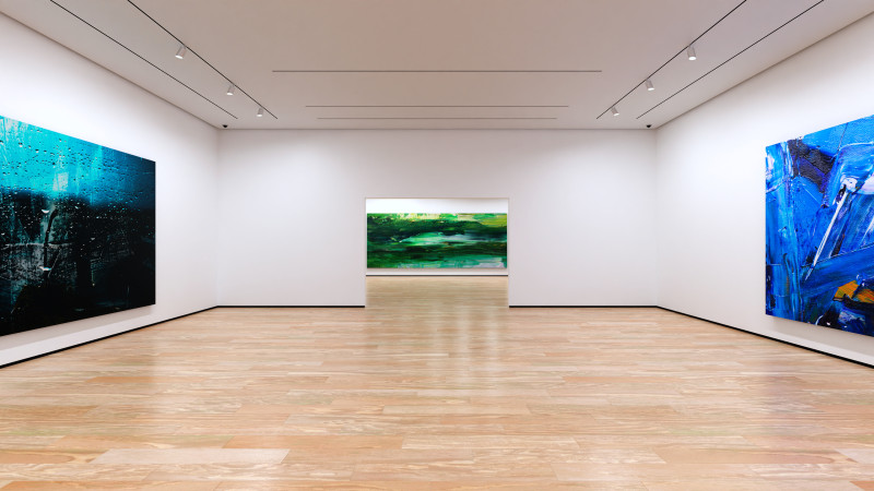Art Museum Gallery Interior 1b Modelo 3D .c4d .max .obj .3ds .fbx .stl .blend