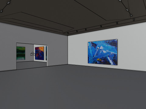 Art Museum Gallery Interior 1b Modelo 3D