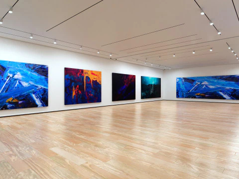 Art Museum Gallery Interior 1c 3D Model