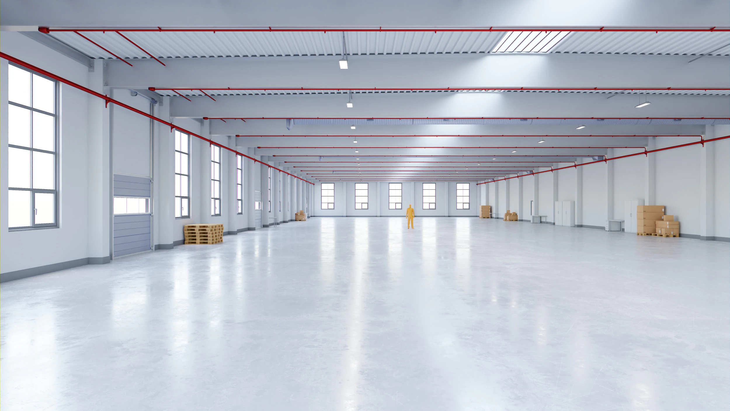 Industrial Warehouse Interior 12 3D Model .c4d .max .obj .3ds .fbx .stl .blend