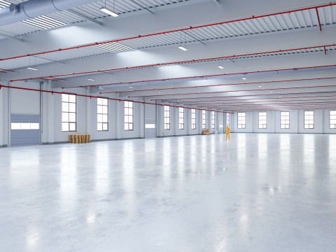 Industrial Warehouse Interior 12 3Dモデル