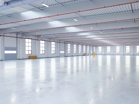 Industrial Warehouse Interior 12 3D Model