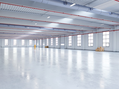 Industrial Warehouse Interior 12 3Dモデル
