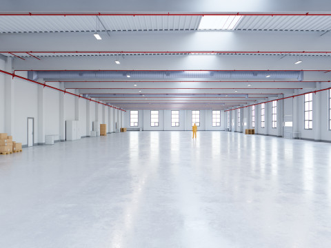 Industrial Warehouse Interior 12 3Dモデル