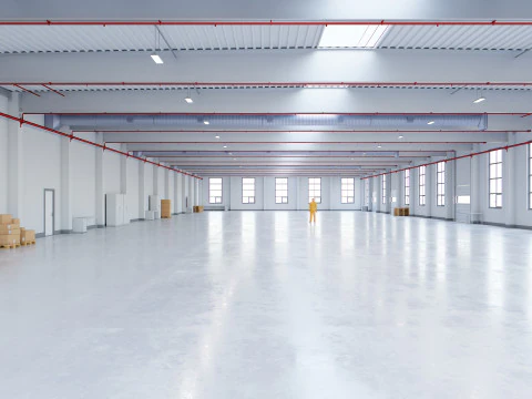Industrial Warehouse Interior 12 3D Model