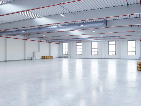 Industrial Warehouse Interior 12 3D Model