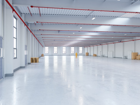 Industrial Warehouse Interior 12 3Dモデル