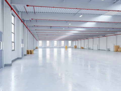 Industrial Warehouse Interior 12 3D Model