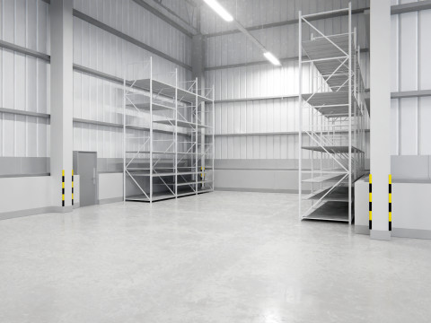 Warehouse Interior 9b 3D-Modell