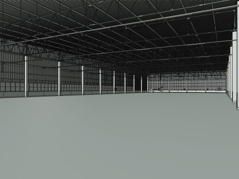 Warehouse Interior 9b 3D-Modell