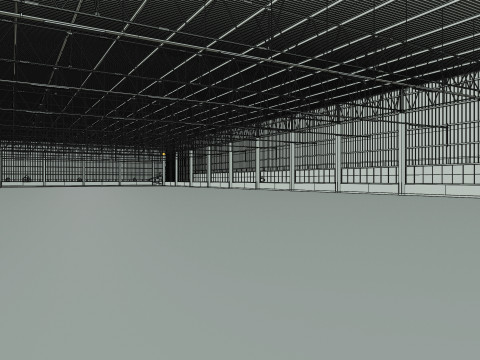 Warehouse Interior 9b 3D-Modell