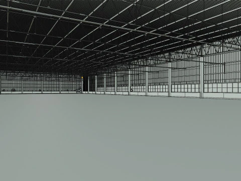 Warehouse Interior 9b 3D Model