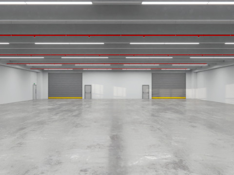 Industrial Hall Interior 7 S 3D-Modell