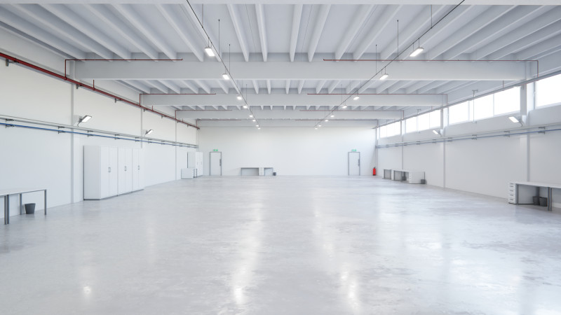 Industrial Hangar Hall Interior 6b 3D-Modell .c4d .max .obj .3ds .fbx .stl .blend