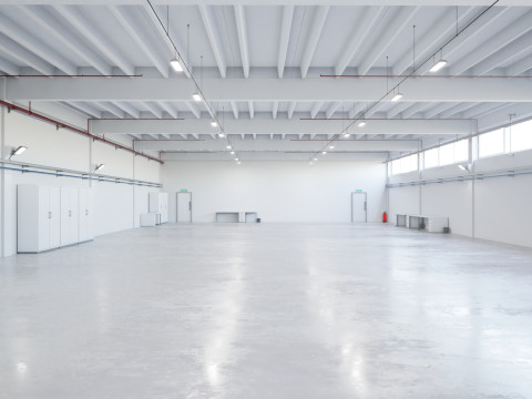 Industrial Hangar Hall Interior 6b 3D Модель