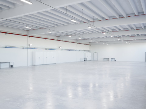 Industrial Hangar Hall Interior 6b 3D-Modell