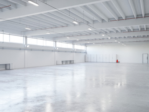 Industrial Hangar Hall Interior 6b 3D-Modell