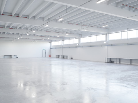 Industrial Hangar Hall Interior 6b 3D-Modell
