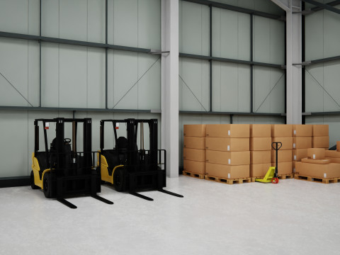 Warehouse Interior 2b 3D 模型
