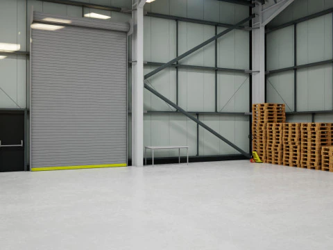 Interno del magazzino 2b Modello 3D