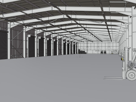 Warehouse Interior 2b 3D 模型