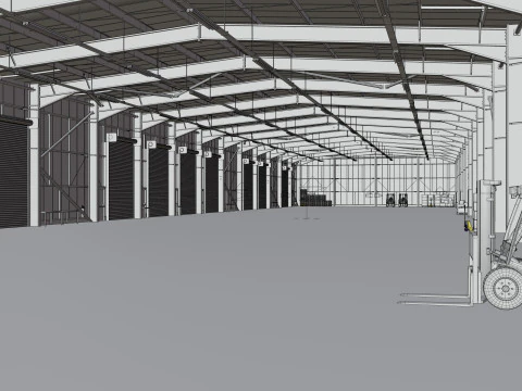 Interno del magazzino 2b Modello 3D