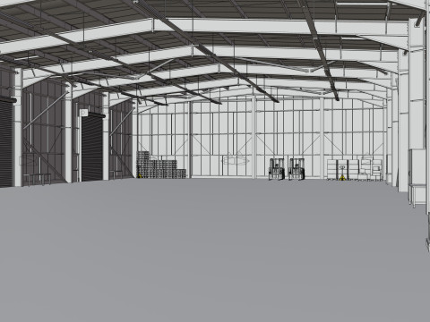 Warehouse Interior 2b 3D 模型