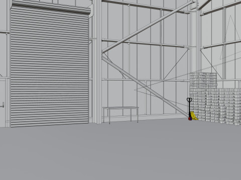 Warehouse Interior 2b 3D 模型