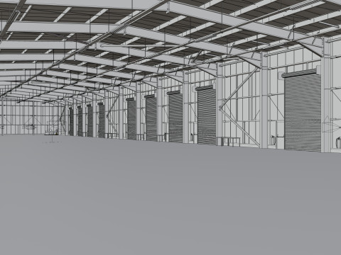 Warehouse Interior 2b 3D 模型