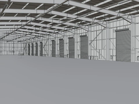 Interno del magazzino 2b Modello 3D