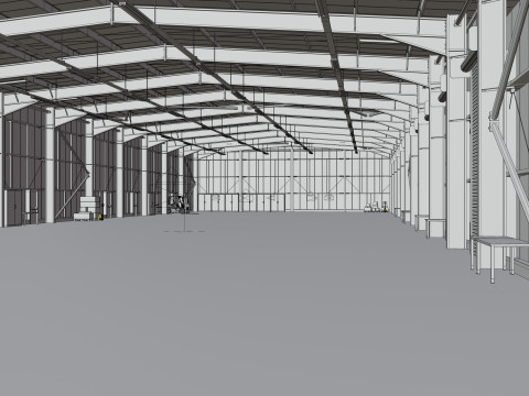 Warehouse Interior 2b 3D 模型