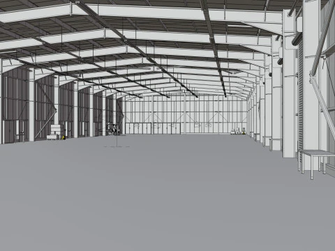 Interno del magazzino 2b Modello 3D