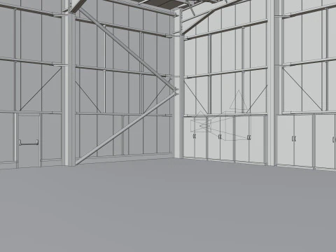 Interno del magazzino 2b Modello 3D