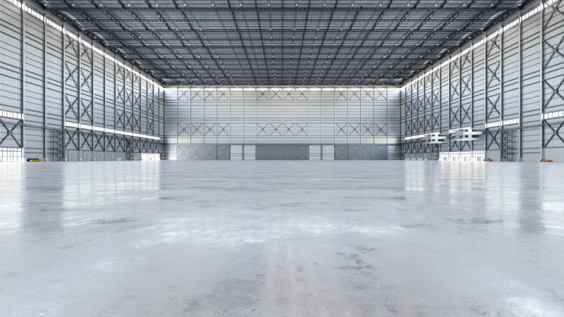 Airplane Hangar Hall Interior 3b Modèle 3D .c4d .max .obj .3ds .fbx .stl .blend 
