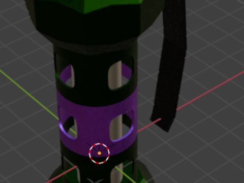 Stun Grenade low-poly Model 3D