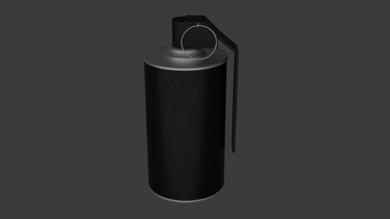 Stun Grenade low-poly 3D Модель .c4d .max .obj .3ds .fbx .stl .blend
