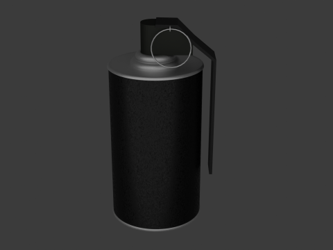 Stun Grenade low-poly 3D Model