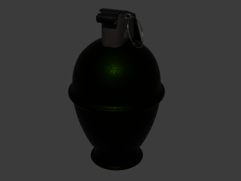 3D Grenade Model Modèle 3D