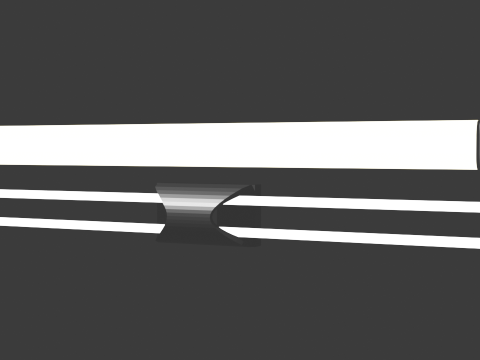 Fluorescent lamp 3D-Modell