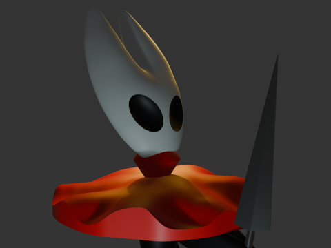 Hornet Hollow Knight Fan Art 3D Modell