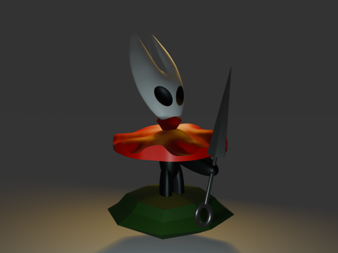 Hornet Hollow Knight Fan Art 3D Model