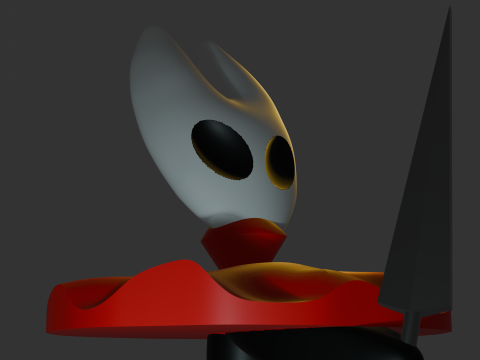 Hornet Hollow Knight Fan Art 3D Model